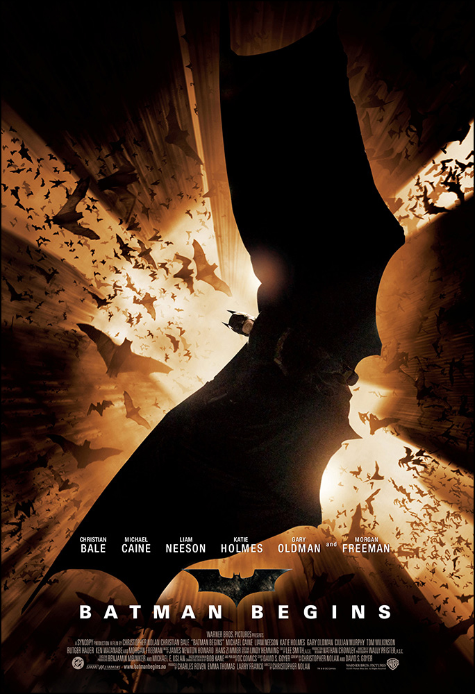 LicensedNewUSA BATMAN BEGINS 11x17 Movie Poster F
