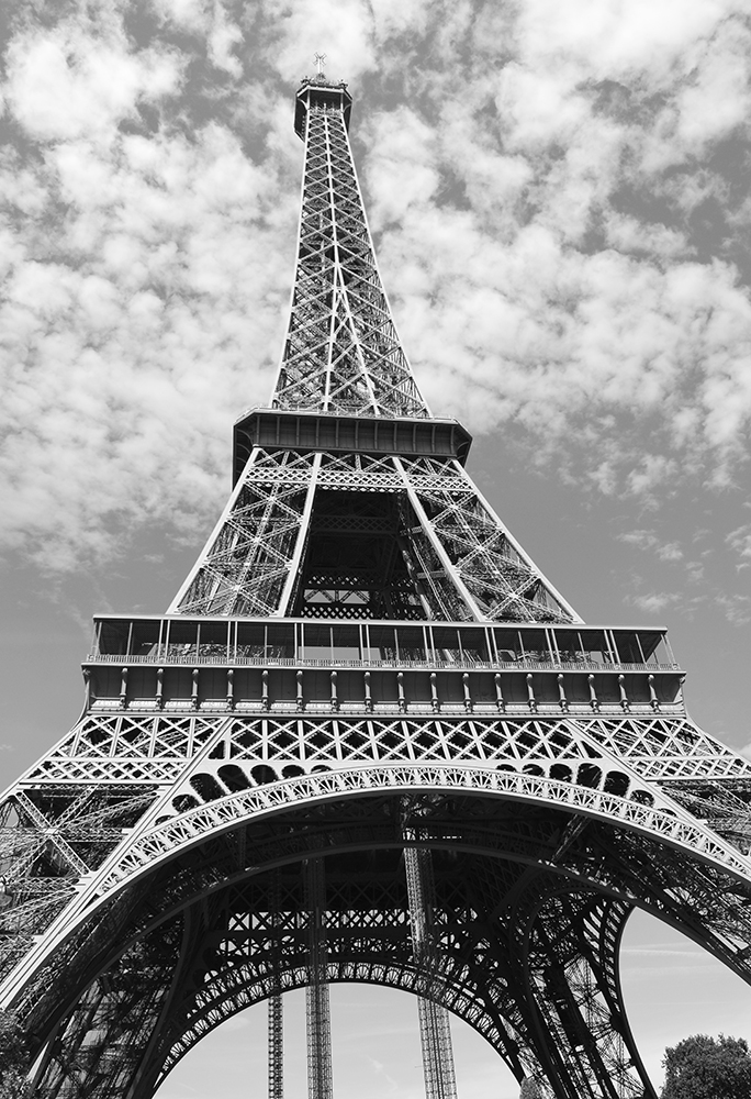 Eiffel Tower In B W Famous Architecture Poster Landmark Print Eiffel Tower In Black White Famous Architecture Poster Landmark Print Photo Wall Art