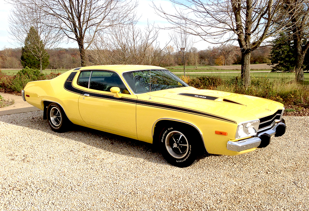 Wall Art Car Poster 1973 Plymouth Road Runner Muscle Car Photo Car Print
